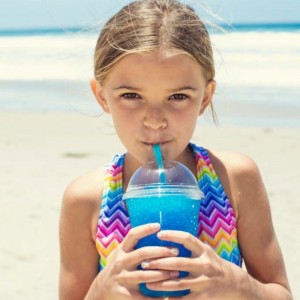 Bionedbrytbar komposterbar pla klar plastkopp med lock