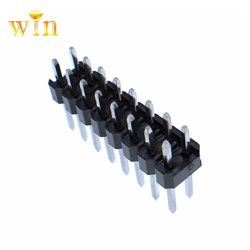 2.54mm 2x8p Dual Row Double Plastic Dip Pin Header 3.0mm-9.2mm