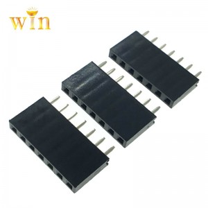 1x7p 180 ° Vertikal DIP PIN-header Kvinnlig uttag H8.5mm