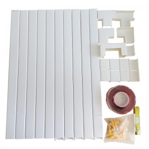 PVC kabel trunky concealer väggkabel täcker kabel raceway ekonomisk kabel hider för döljer ledningar plastkabel täckmur