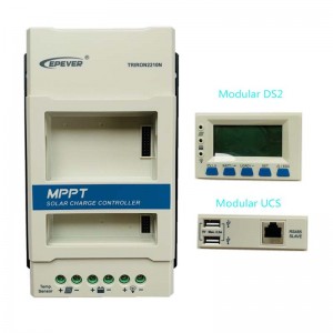 Epever 40a 30a 20a 10a Modular MPPT Solar Charge Controller 12V24VDC MAX.100V PV-ingång LCD-skärmregulatorstyrenhet