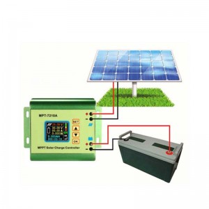 MPT7210A MPPT LCD-skärpanelens laddningsregulator Aluminiumlegering Solregulator för Lipo Batteriutgång 600W 24V 36V 48V 60V 72V