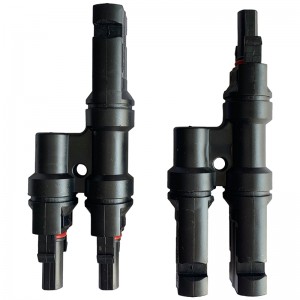 2 TO1 SOLAR CONNECTOR Multiple T Branch Photovoltaic Connector för solpanelanslutning Man och Kvinna Connector