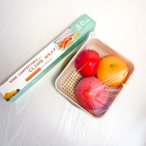 Bionedbrytbar majsstärkelsebaserad miljövänlig komposterbar värmekrympsträckning Non PE plastfilm med papperskärnor