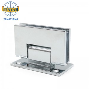 Högkvalitativ precisionsgjuten tjock zinklegering 304 avfasade badrum 90 graders glasledes