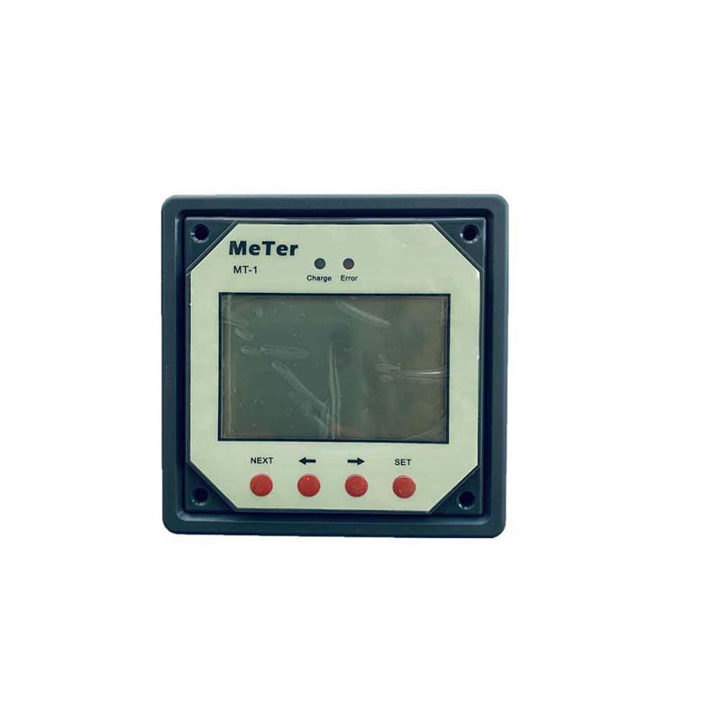 LCD-fjärrmätare för dubbla batteriladdningsregulatorregulatorer MT-1 med 10m kabeljätte fjärrkontroll