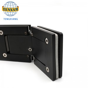 Varm försäljning 135 grad 304 ss matt svart dusch glasdörrar gångjärn