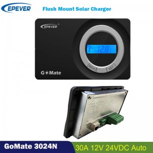 EPEVER 30A SOLAR CHARGE CONTROLLER Batteriregulator 12V 24V LCD-skärm Spolfäste automatiskt för campingbil RV-kärl