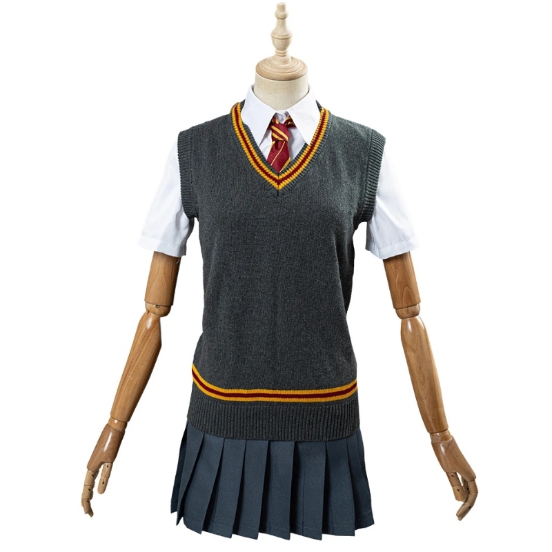 Harry Potter Hermione Granger Gryffindor School Cosplay Köp Partihandel Halloween Kostymer Bulk