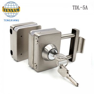 Kina leverantör Partihandel Framlös glasdörr Hårdvara Härdad glidande glasdörrlås