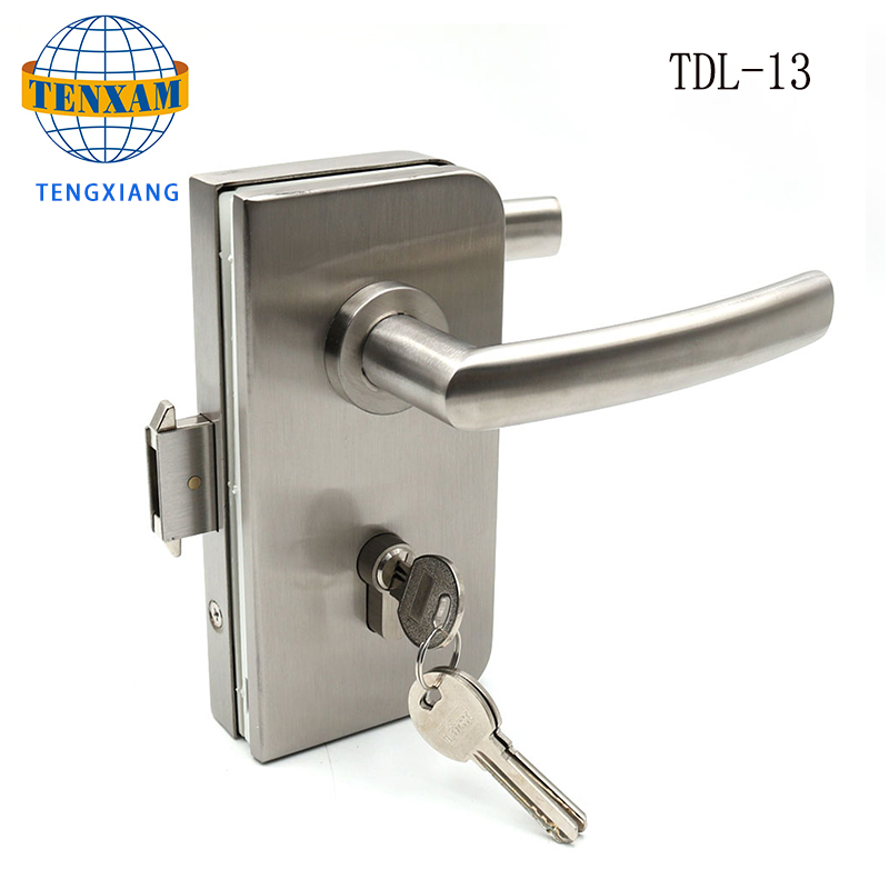 Zink Alloy Glass Door Lock System Inomhus