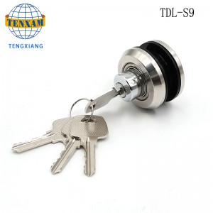 Högkvalitativa glidande glasdörrlås med låscylinder