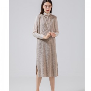 Modig Casual Mångsidig Sticka Hoodie Long Vest 69050#