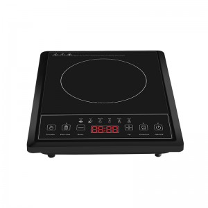 A13 Singelbrännare Induktion Cook Ultra-tunna induktionshällar, 8-nivå ström och temperaturkontroll med svart polerad glaspanel