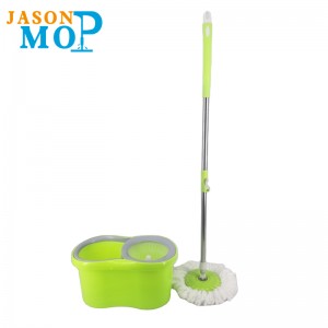 Jason Microfiber Spin Mop 360 lätt roterande mopp hink magisk golv rengöring spinning mop och hink