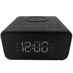 FB-CR01 Bluetooth Clock Radio med Qi Trådlös laddare