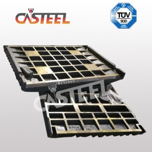 MC110 käftplatta fixerad och gunga för Kleemann Mobile Crusher