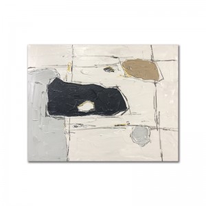 Vardagsrum Väggmålning Högkvalitativ handgjord väggdekoration Abstrakt oljemålning