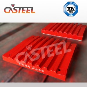 Lokomo C125B käftkrossdelar, tallrikkäke fixerad, käke rörlig