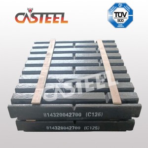 Lokomo C125B käftkrossdelar, tallrikkäke fixerad, käke rörlig