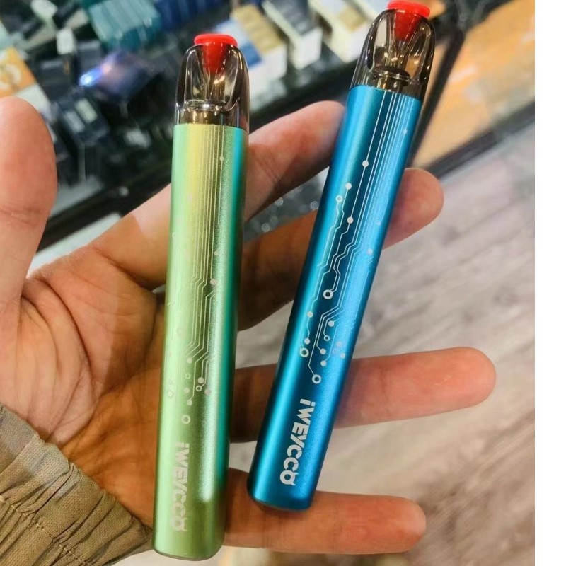 USA Gratis Ship 100% Original IWEYCCO GHOST E Cigarett Device Kit Vape Batteri 20 mg Patron RGB Light
