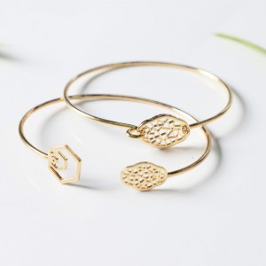 Begonia blomma öppet armband