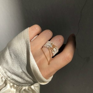 Håled Out Vintage Lace Opening Ring