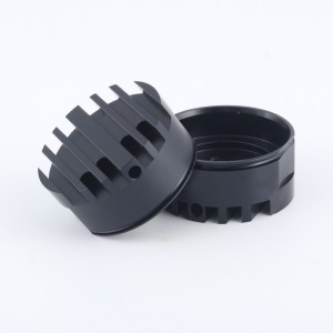 Custom Extrusion CNC-bearbetning Anodiserad Rund Aluminium Värmeklam Aluminium Svart LED-profil kylfläns