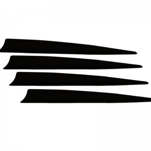 Nika Archery 170017 5Inch Shield TPU Vane för bågskytte Alla typer av pilskytte