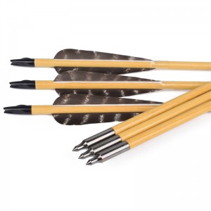 Elong utomhus 117025-01 od8mm 32inch trä arrow bågskytte traditionell båge skytte