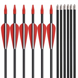 Elong Outdoor 110130 ID5mm 30Inch Fiberglass Shaft Arrow Bågskytte Utomhusskytte