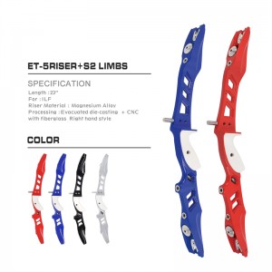 Nika bågskytte 210036 23Inch RH ILF BOGENSCHIEßEN PANAHAN MEMANAH RECURVE BOW RISER FÖR UTOMER BANDEY BOW Target Shooting