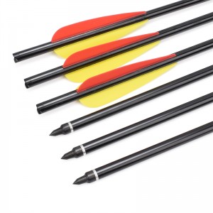 Elong utomhus 116058-01 od8.8mm 16inch aluminium bult tpu skovlar bågskytte crossbow jakt med