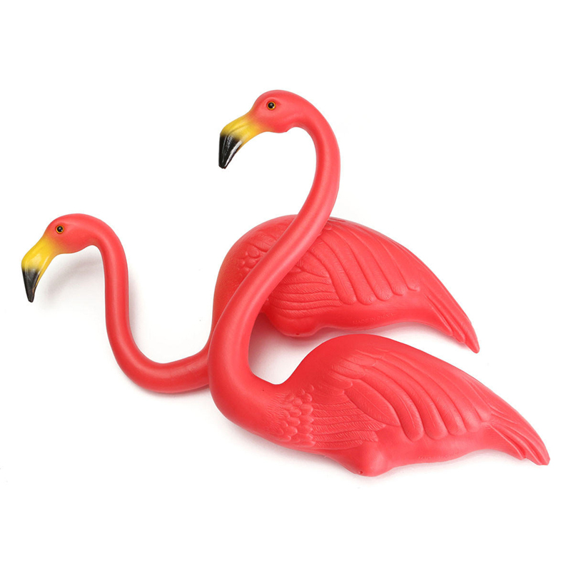 Rosa Flamingo Plast Yard Garden Lawn Art Ornaments Retro Toy Decor