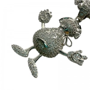 Micro Inlaid Zircon Humanoid Fashion Pendant