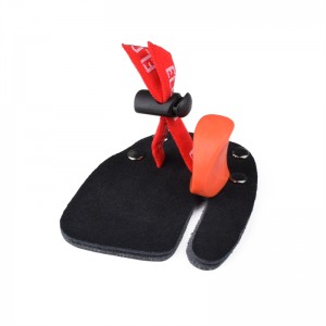 Elong Outdoor 42FT02 RH M Storlek Fingerfliken Bågskytte Tillbehör för Recurve Bow Shooting Finger Protection