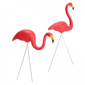 Rosa Flamingo Plast Yard Garden Lawn Art Ornaments Retro Toy Decor