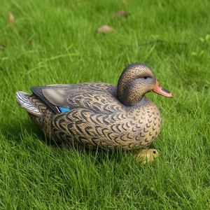 LifeLike Plast Mallard Duck Decoy Hen för jakt skytte fiske hem trädgård dekoration
