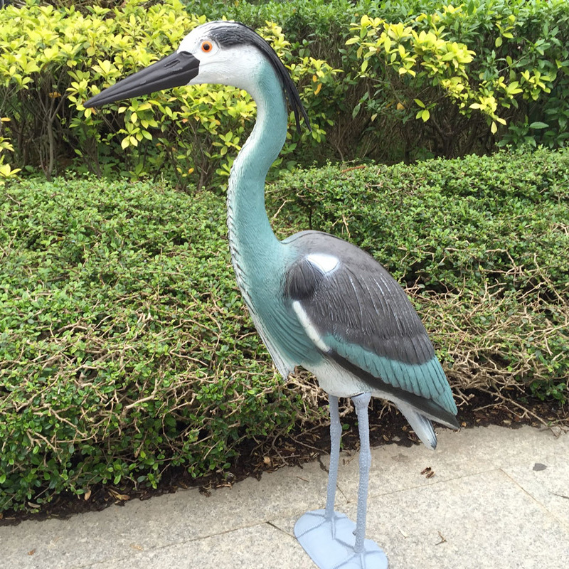 Blå Heron Decoy Plast Yard Garden Lawn Art Ornaments Decor