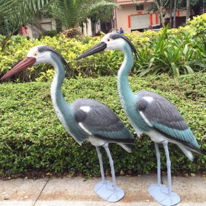 Blå Heron Decoy Plast Yard Garden Lawn Art Ornaments Decor