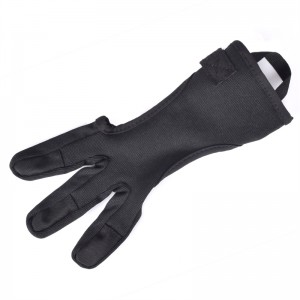 Elong Outdoor 42FT08 Fingerhandske Nylon Handgjorda bågskytte Fotograferingshandske Finger Protection