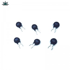 Kina ODM OEM CUT LEAD CURVE FORMA LEAD SVART 5 OHM 5D9 DIAMETER 9MM Motstånd Power Termistor