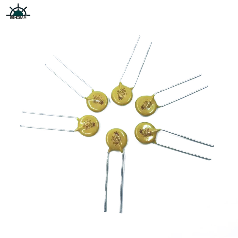 Kina Motstånd leverantör God kvalitet gul kisel 10d241 Diameter 10 mm metalloxidvaristor MOV för PCB PCBA