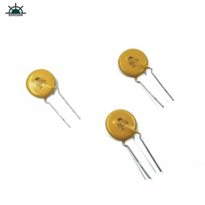 Kina ODM Electronics Components, gul Mov 20mm HVR20D561K Zinkoxidvaristor för hushållsapparater