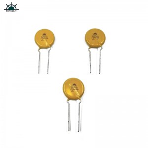 Kina ODM Electronics Components, gul Mov 20mm HVR20D561K Zinkoxidvaristor för hushållsapparater