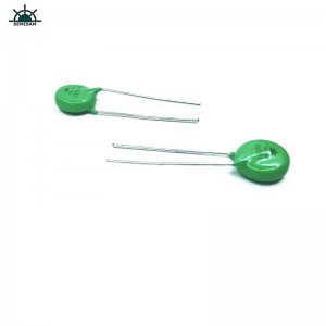 Kina ODM Electronics Components, Green Epoxy Mov 10mm 10d561 560V Metalloxidvaristorare MOV