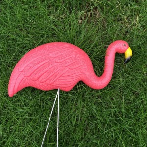 Plast simulering flamingo baby dekoration utomhus trädgård ornament harin flamingo figurer trädgård festival bröllop trädgårdsarbete dekor