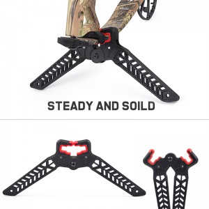 Elong Outdoor 46st03 Compound Bow Stand för bågskytte Fotografering Förening Bow Holder