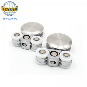 Skjutdörr rullglasdörrsystem Hängande hjulmontering Hårdvara Skjutdörrhjul