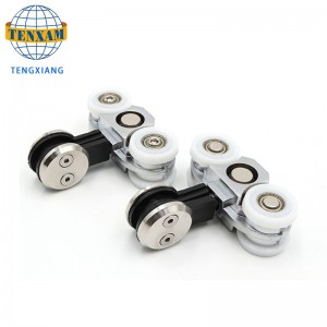 Hot-Sale Produkter Hängande Hjul Rostfritt Stål Glas Skjutdörr Track Roller